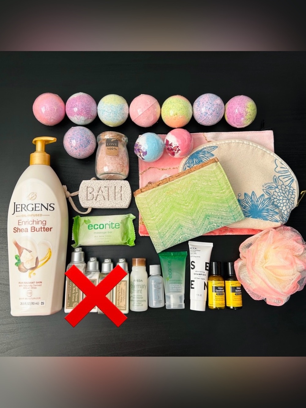 NWT Bath Hair Lot Bundle Jergens Bathbombs